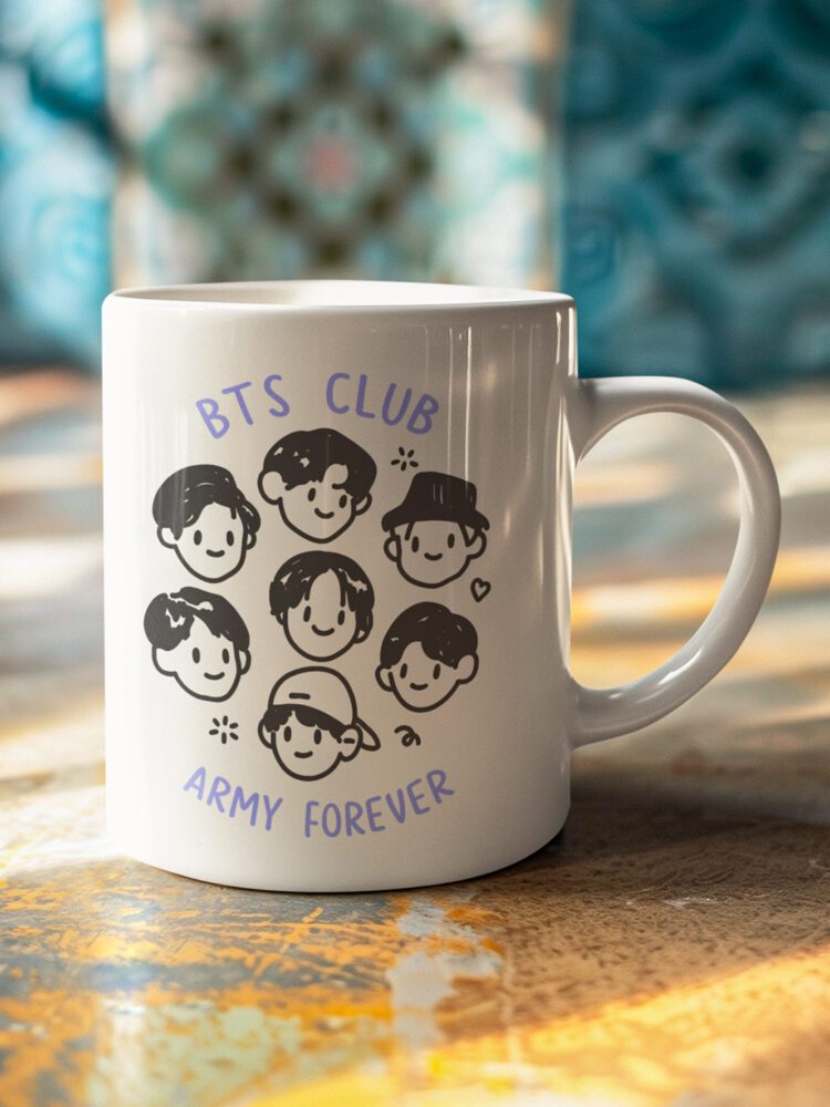 BTS Army Club Coffee Mug by Desi Seoul