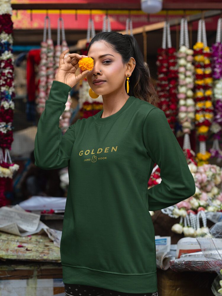 GOLDEN (Jungkook) Mumbai Exhibit Sweatshirt by Desi Seoul
